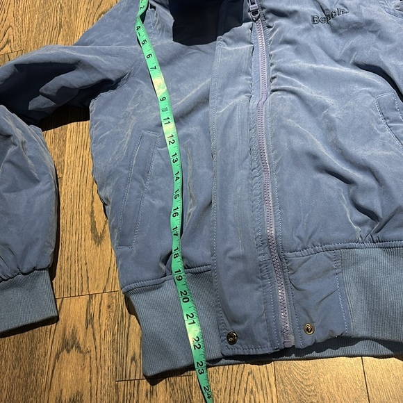 Bench Blue fur trim boy bomber puffer jacket Sz S - Picture 14 of 17